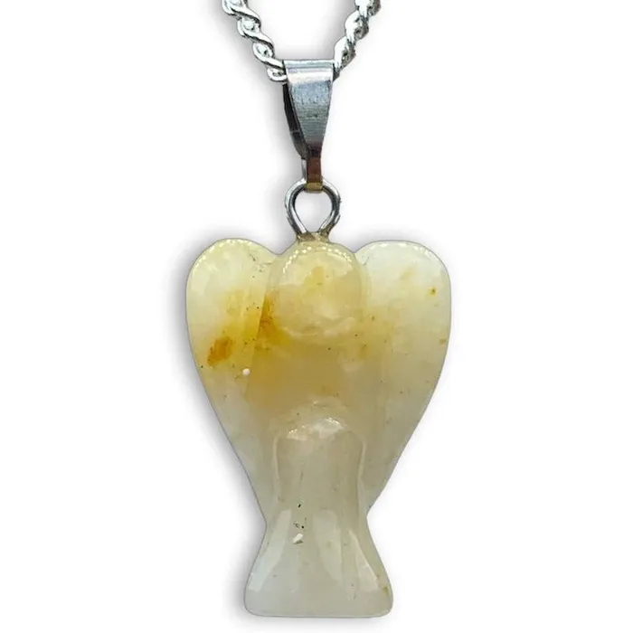 Magic Crystals Necklaces Crystal Guardian Angel Pendant Necklace