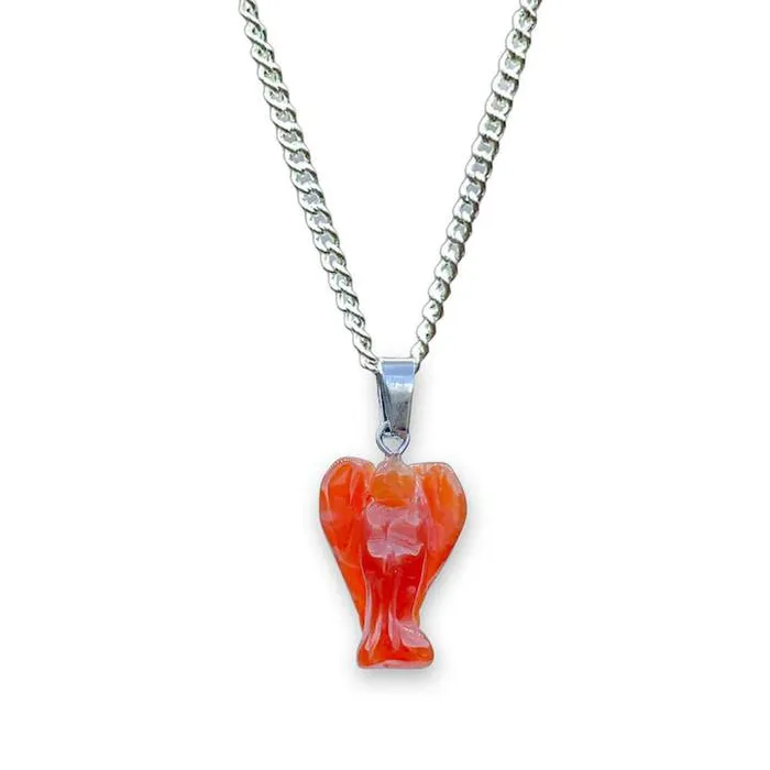 Magic Crystals Necklaces Crystal Guardian Angel Pendant Necklace
