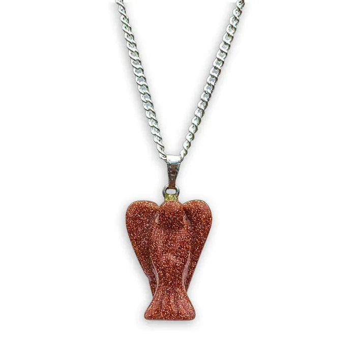 Magic Crystals Necklaces Crystal Guardian Angel Pendant Necklace