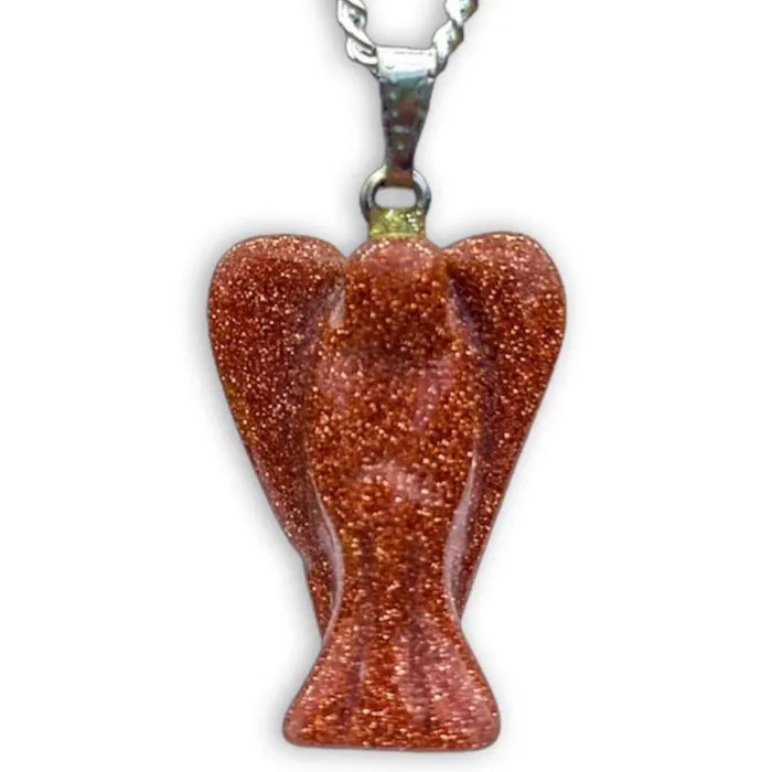 Magic Crystals Necklaces Crystal Guardian Angel Pendant Necklace
