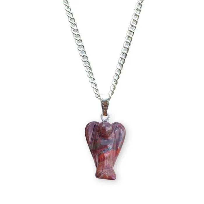 Magic Crystals Necklaces Crystal Guardian Angel Pendant Necklace