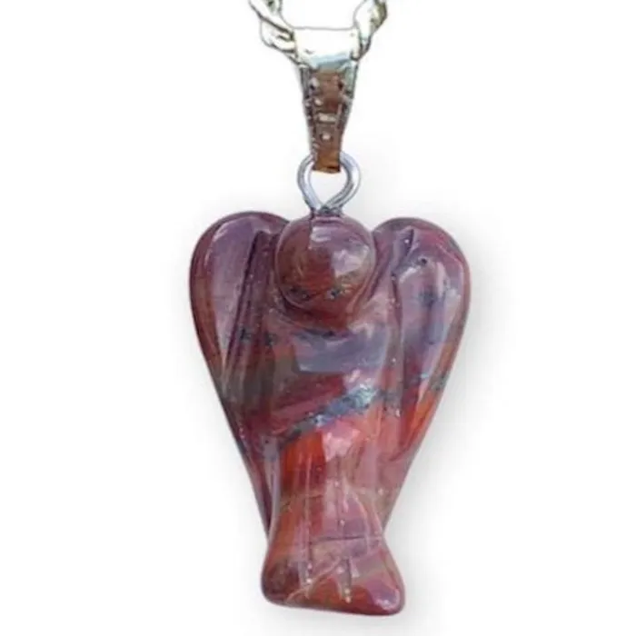 Magic Crystals Necklaces Crystal Guardian Angel Pendant Necklace