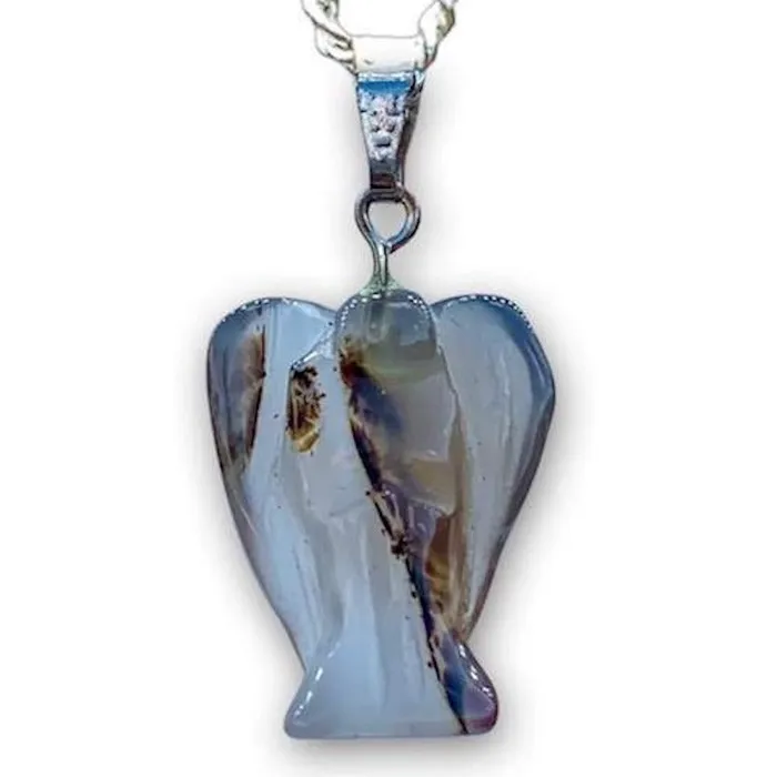 Magic Crystals Necklaces Crystal Guardian Angel Pendant Necklace