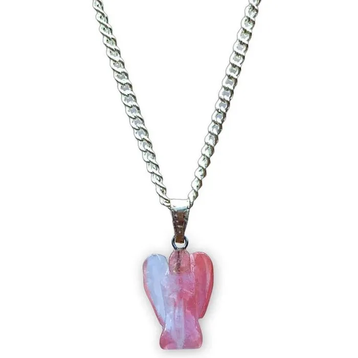 Magic Crystals Necklaces Crystal Guardian Angel Pendant Necklace