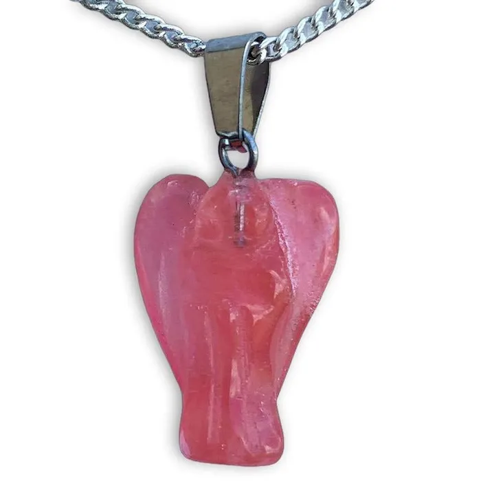 Magic Crystals Necklaces Crystal Guardian Angel Pendant Necklace