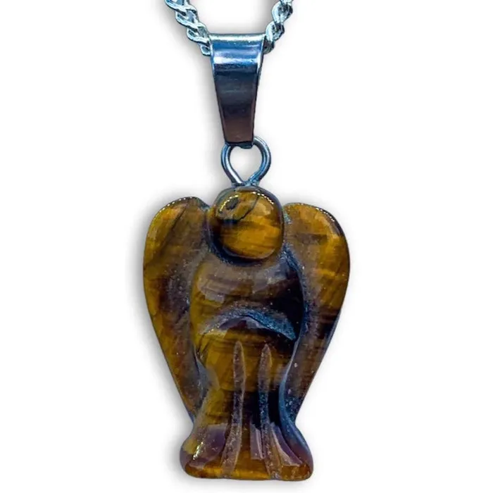 Magic Crystals Necklaces Crystal Guardian Angel Pendant Necklace