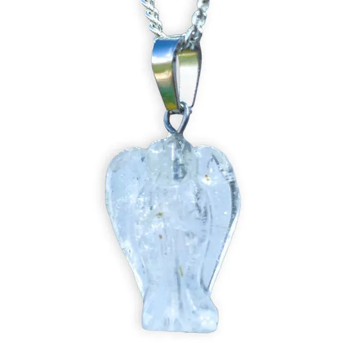 Magic Crystals Necklaces Crystal Guardian Angel Pendant Necklace