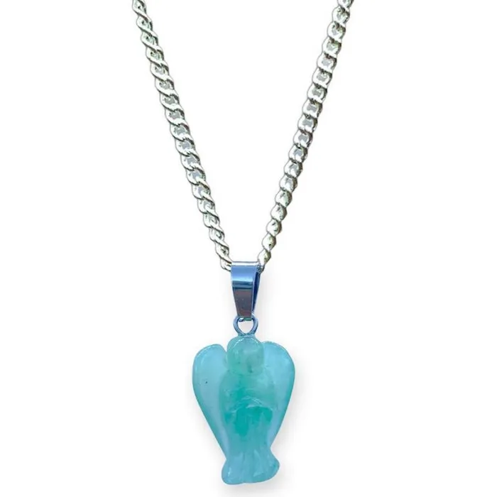 Magic Crystals Necklaces Crystal Guardian Angel Pendant Necklace