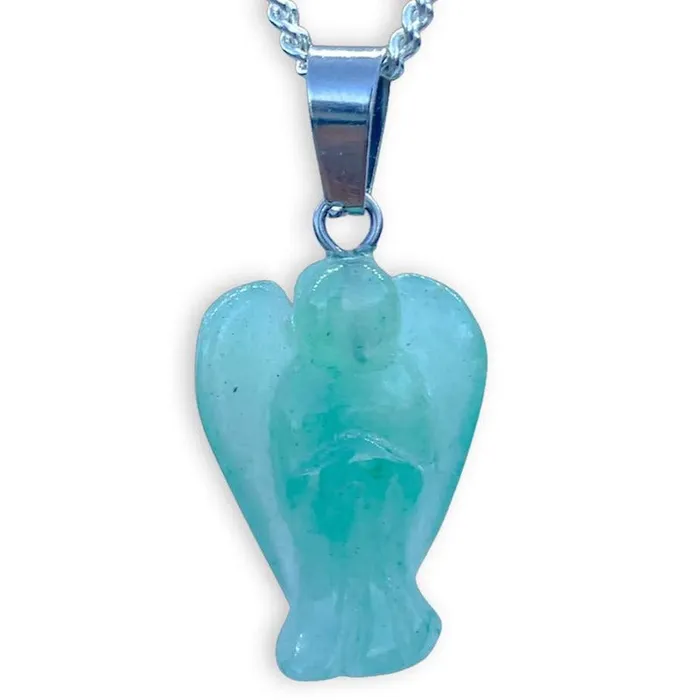 Magic Crystals Necklaces Crystal Guardian Angel Pendant Necklace