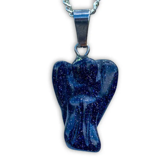 Magic Crystals Necklaces Crystal Guardian Angel Pendant Necklace