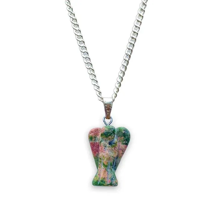 Magic Crystals Necklaces Crystal Guardian Angel Pendant Necklace