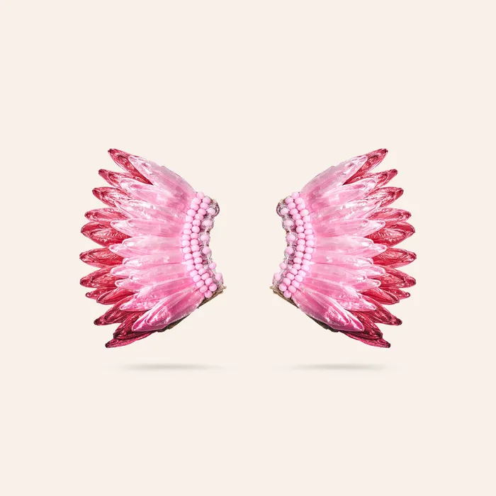 Mignonne Gavigan Earrings Raffia Mini Madeline Earrings Pink