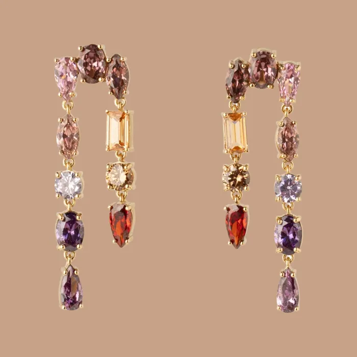Mignonne Gavigan Earrings Tompkins Earrings Pink Multi