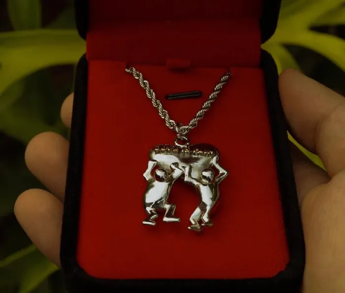 Necklaces Fashion Jewelry by Yordy Silver Love is Pain Necklace Necklaces Fashion Jewelry by Yordy Silver Love is Pain Necklace