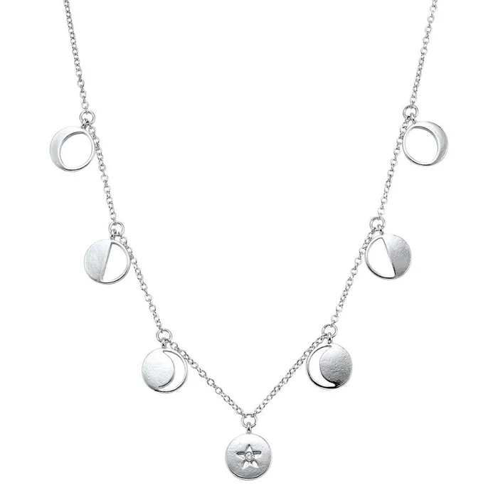 Necklaces Gems One Silver Diamond Necklace