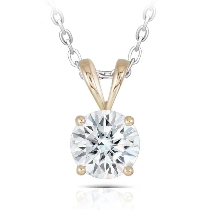 Necklaces Luxus Moissanite Rings Jewelry 14k Yellow Gold Moissanite Necklace 2ct Necklaces Luxus Moissanite Rings Jewelry 14k Yellow Gold Moissanite Necklace 2ct
