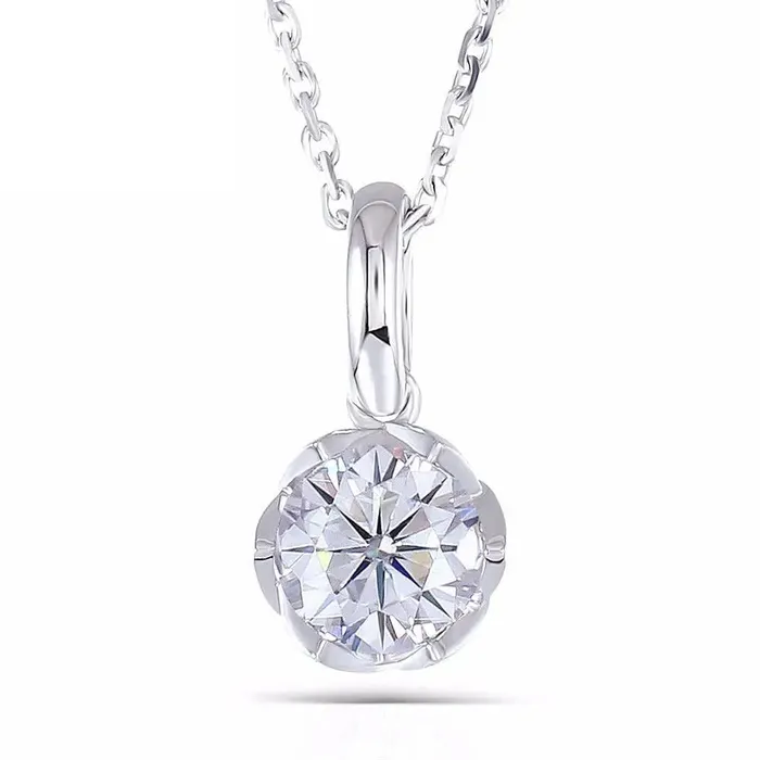 Necklaces Luxus Moissanite Rings Jewelry Beautiful Necklace Pendant For Her 14k White Gold Moissanite Necklace Pendant 1ct Necklaces Luxus Moissanite Rings Jewelry Beautiful Necklace Pendant For Her 14k White Gold Moissanite Necklace Pendant 1ct