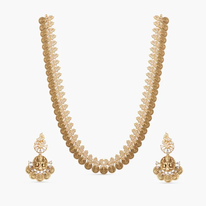 Necklaces SILVER Bimala Antique Coin Silver Long Necklace