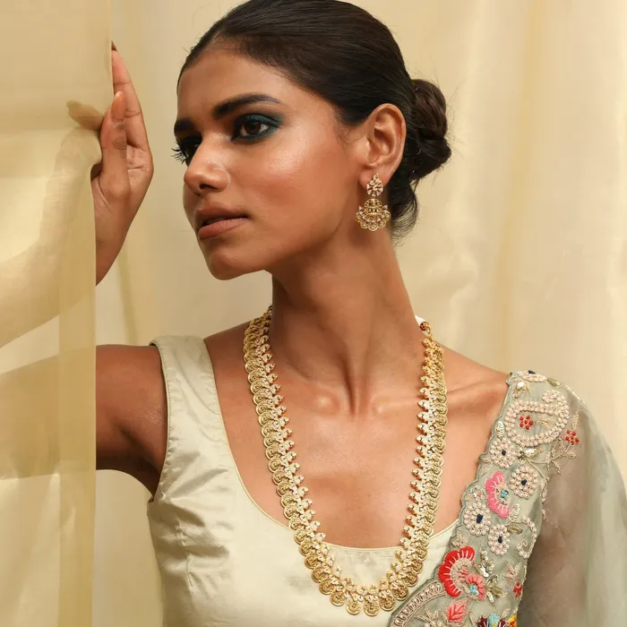 Necklaces SILVER Bimala Antique Coin Silver Long Necklace