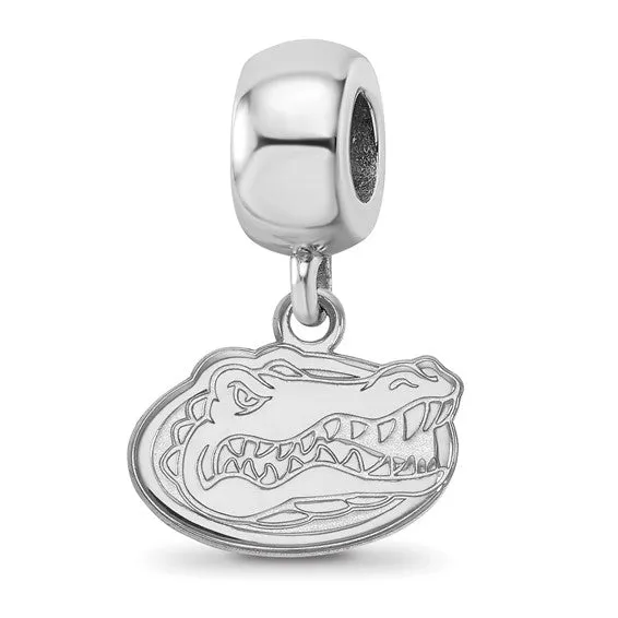 Necklaces Sterling Silver Rhodiumplated LogoArt University of Florida Gator Extra Small Dangle Bead Charm Shop IDC estore Necklaces Sterling Silver Rhodiumplated LogoArt University of Florida Gator Extra Small Dangle Bead Charm Shop IDC estore