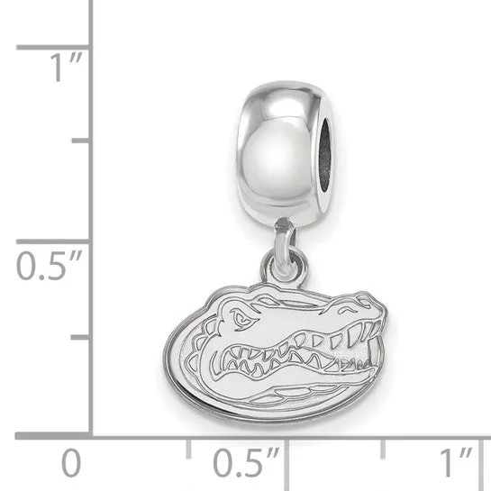 Necklaces Sterling Silver Rhodiumplated LogoArt University of Florida Gator Extra Small Dangle Bead Charm Shop IDC estore Necklaces Sterling Silver Rhodiumplated LogoArt University of Florida Gator Extra Small Dangle Bead Charm Shop IDC estore