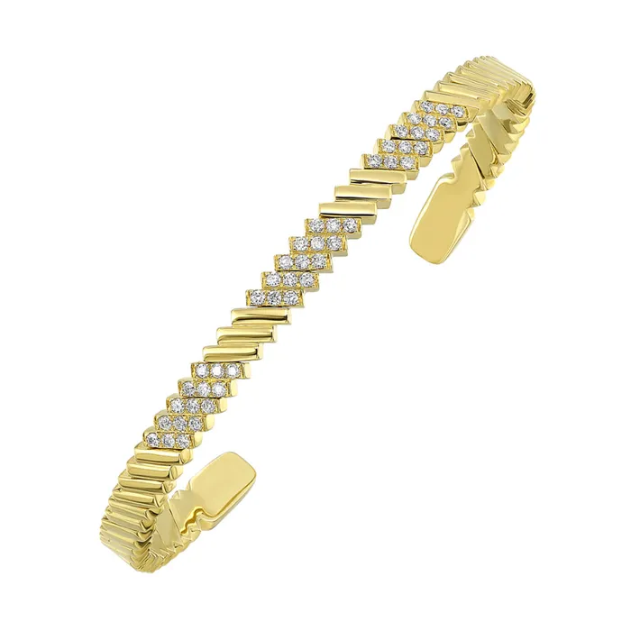 PreStyled Sets Gems One 14Kt Yellow Gold Diamond 12Ctw Bangle