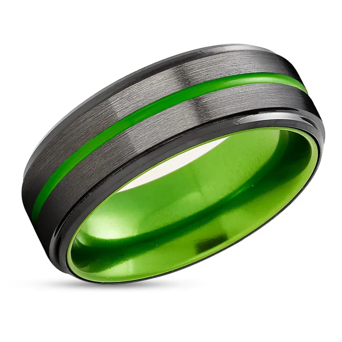 Rings Clean Casting Jewelry Green Tungsten Ring Green Wedding Band Gunmetal Wedding Ring Green Ring Rings Clean Casting Jewelry Green Tungsten Ring Green Wedding Band Gunmetal Wedding Ring Green Ring