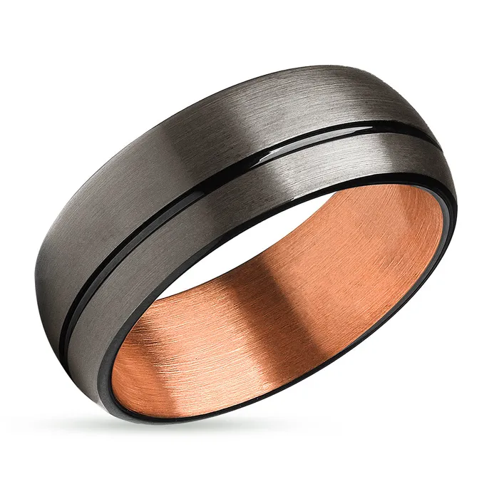Rings Clean Casting Jewelry Gunmetal Wedding Band Rose Gold Ring Rose Gold Wedding Ring Gunmetal Rings Clean Casting Jewelry Gunmetal Wedding Band Rose Gold Ring Rose Gold Wedding Ring Gunmetal