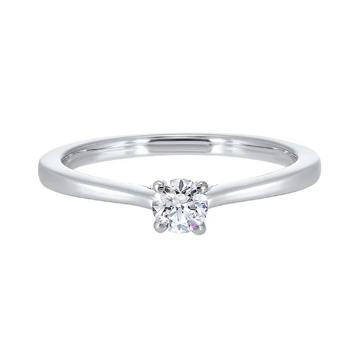 Rings International Diamond Center 50 CT Diamond Solitaire Ring Set in 14K White Gold Rings International Diamond Center 50 CT Diamond Solitaire Ring Set in 14K White Gold