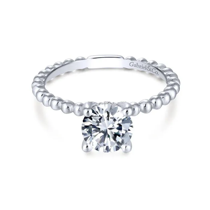 Rings International Diamond Center Gabriel Contemporary Collection White Gold Solitaire Engagement Ring 008 CTW Rings International Diamond Center Gabriel Contemporary Collection White Gold Solitaire Engagement Ring 008 CTW