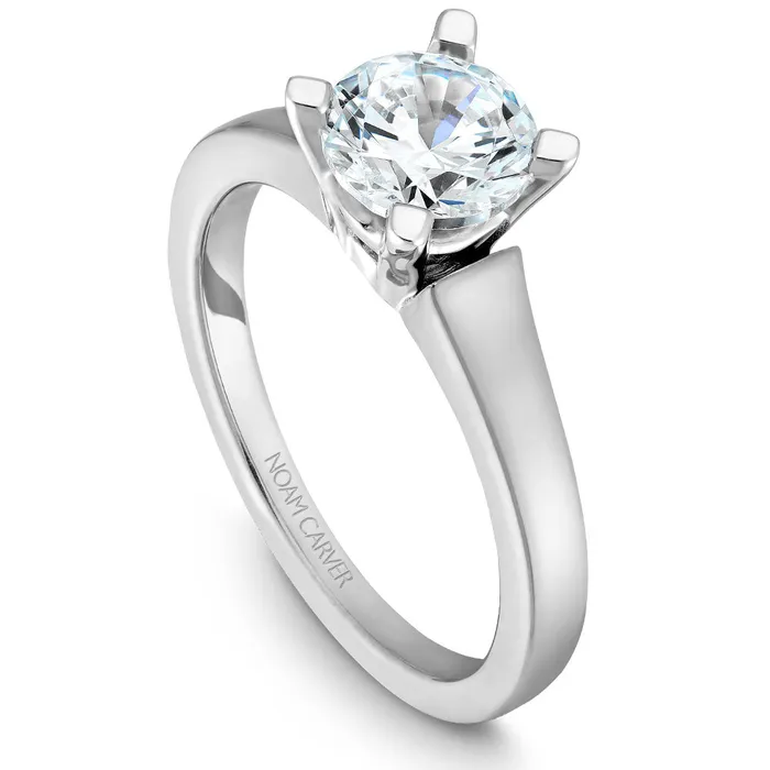 Rings International Diamond Center Noam Carver White Gold Engagement Ring Setting with Prongs Rings International Diamond Center Noam Carver White Gold Engagement Ring Setting with Prongs
