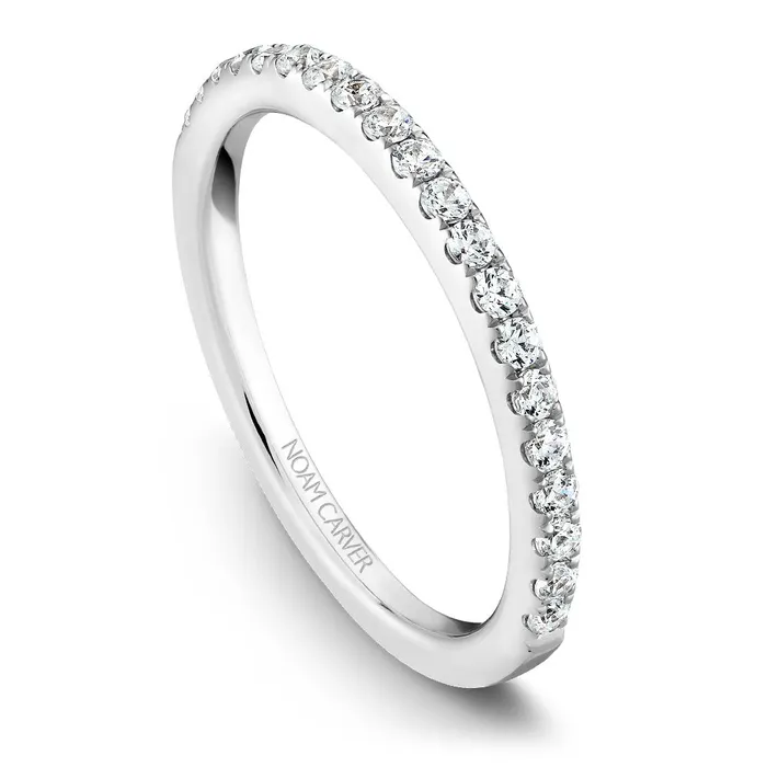 Rings International Diamond Center Noam Carver White Gold Peg Head Semi Mount Diamond Solitaire Engagement Ring Setting 028 CTW