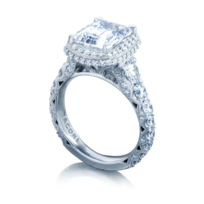Rings International Diamond Center Tacori Platinum RoyalT Engagement Ring Setting 195 CTW Rings International Diamond Center Tacori Platinum RoyalT Engagement Ring Setting 195 CTW