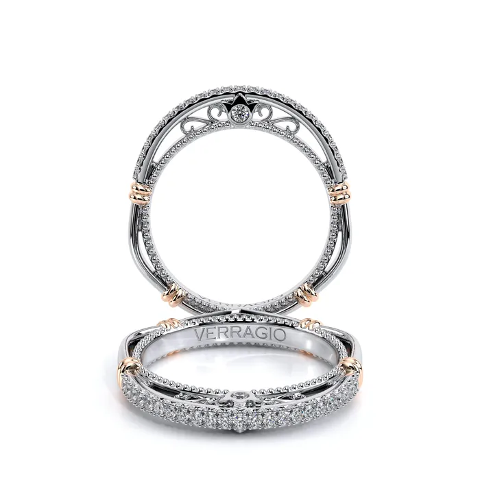 Rings International Diamond Center Verragio PARISIAN 106WSB 18k White Womens Band Rings International Diamond Center Verragio PARISIAN 106WSB 18k White Womens Band
