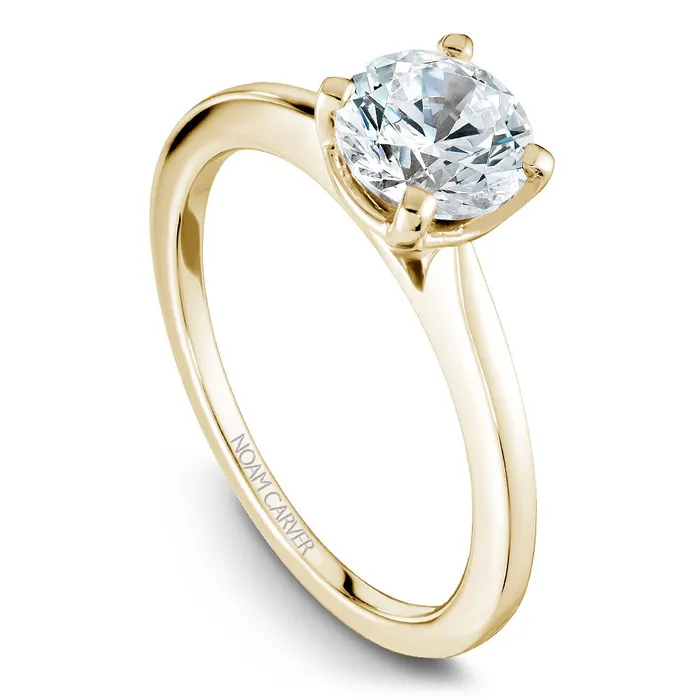Rings Noam Carver Yellow Gold Solitaire Engagement Ring Setting International Diamond Center Rings Noam Carver Yellow Gold Solitaire Engagement Ring Setting International Diamond Center