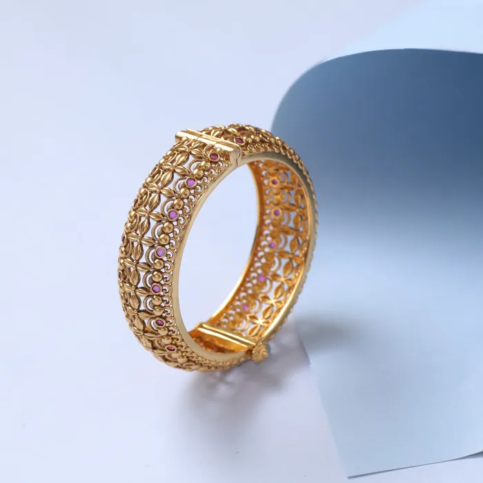 Rings SILVER Swara Floral Filigree Silver Bangle