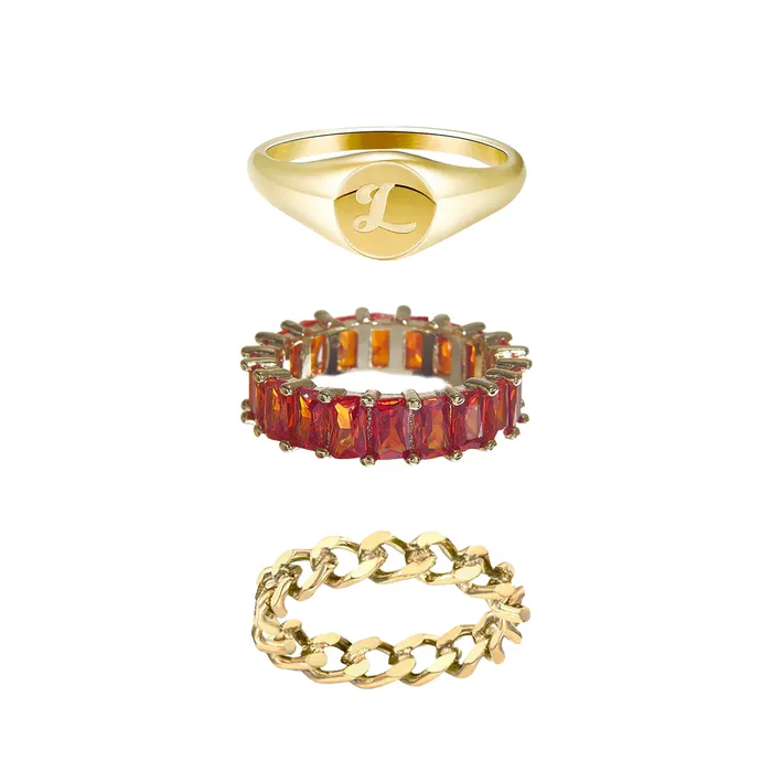 Rings VibeSzn Script Ring Set