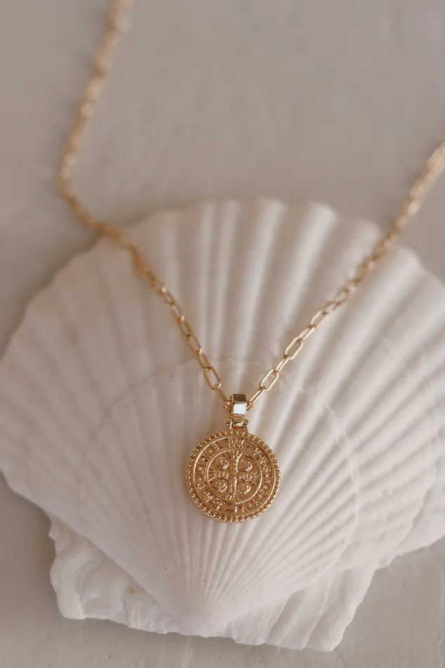 Saint Benedict Paper Clip Necklace The Little Catholic Necklaces