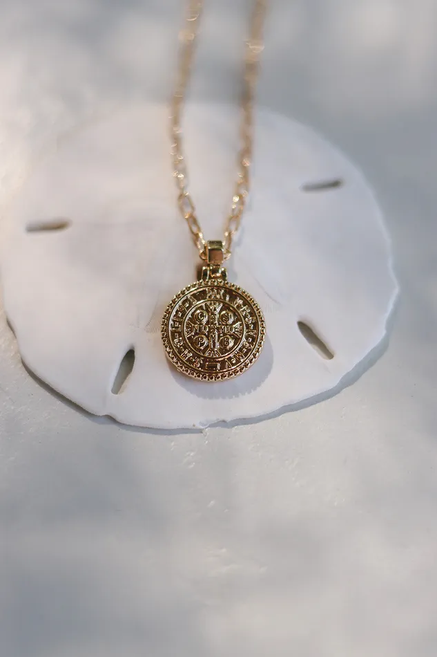 Saint Benedict Paper Clip Necklace The Little Catholic Necklaces