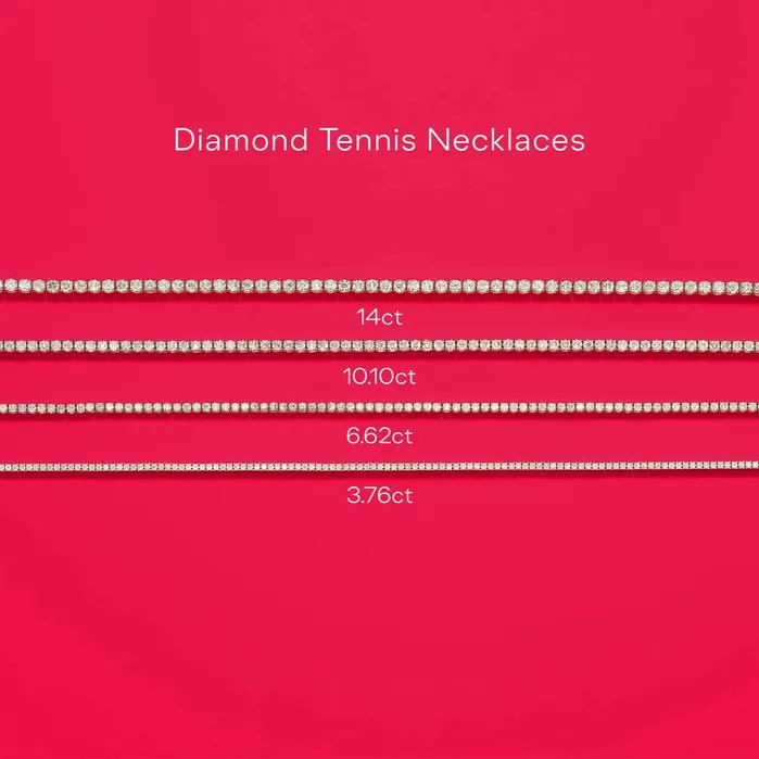 SG Fine Petite Diamond Tennis Necklace Necklaces