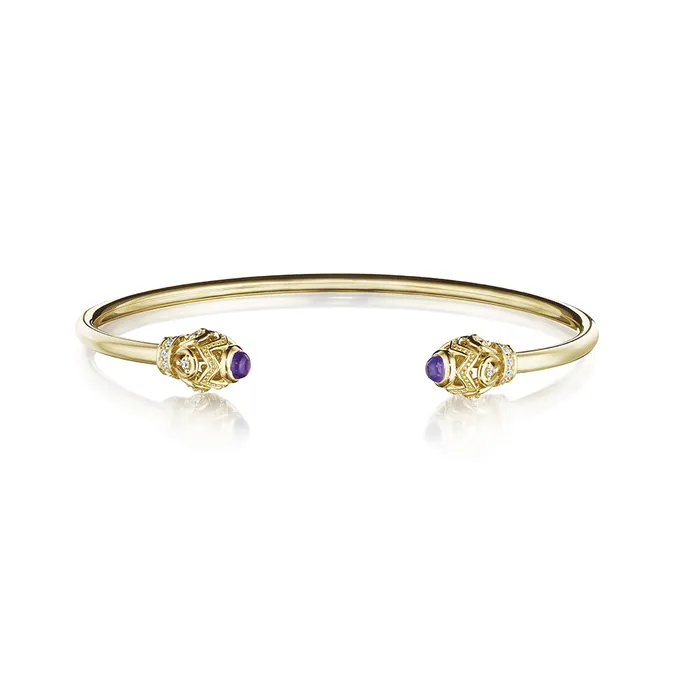 Shop IDC estore Bracelets Verragio Bead Diamond Rhodolite Toi Et Moi Bangle Bracelet 025CTW Shop IDC estore Bracelets Verragio Bead Diamond Rhodolite Toi Et Moi Bangle Bracelet 025CTW