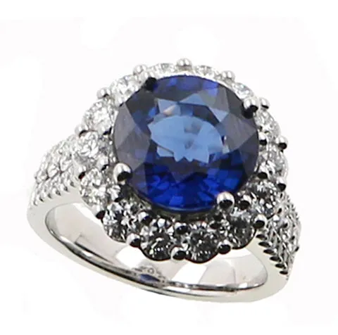 Shop IDC estore Rings Sapphire and Diamond Fashion Ring