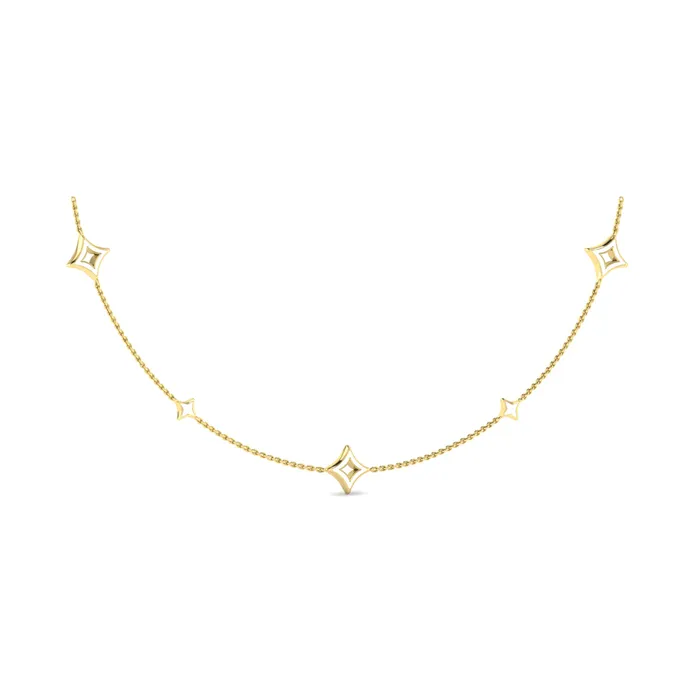 Shop IDC estore Vlora Estrella 14K Reversible Diamond Enamel Multi Vlora Star Necklace 048CTW Necklaces