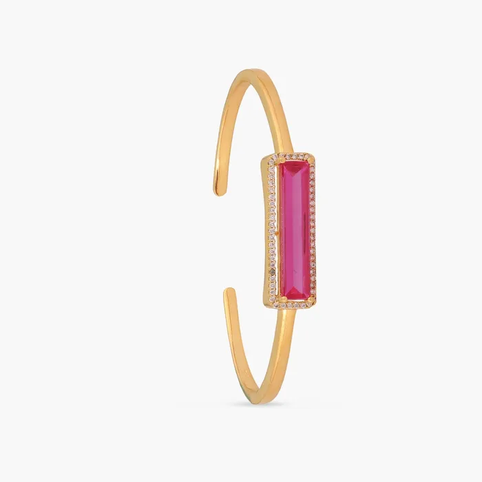 SILVER Bracelets By Your Side CZ Charm Silver Cuff Bracelet