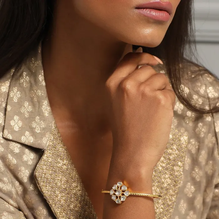 SILVER Bracelets Karnika Gold Plated Silver Bracelet