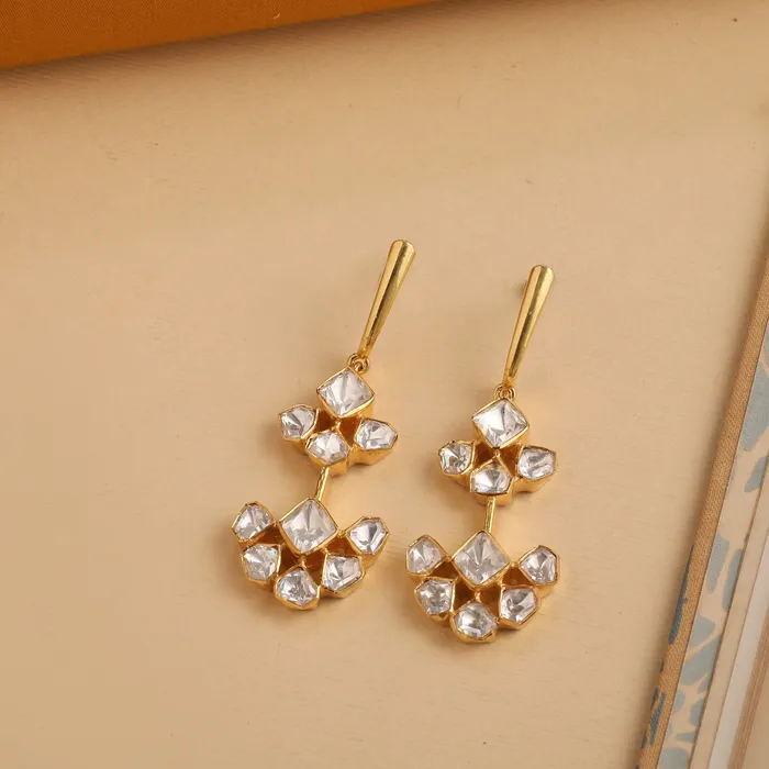 SILVER Earrings Fagun Moissanite Silver Drop Earrings