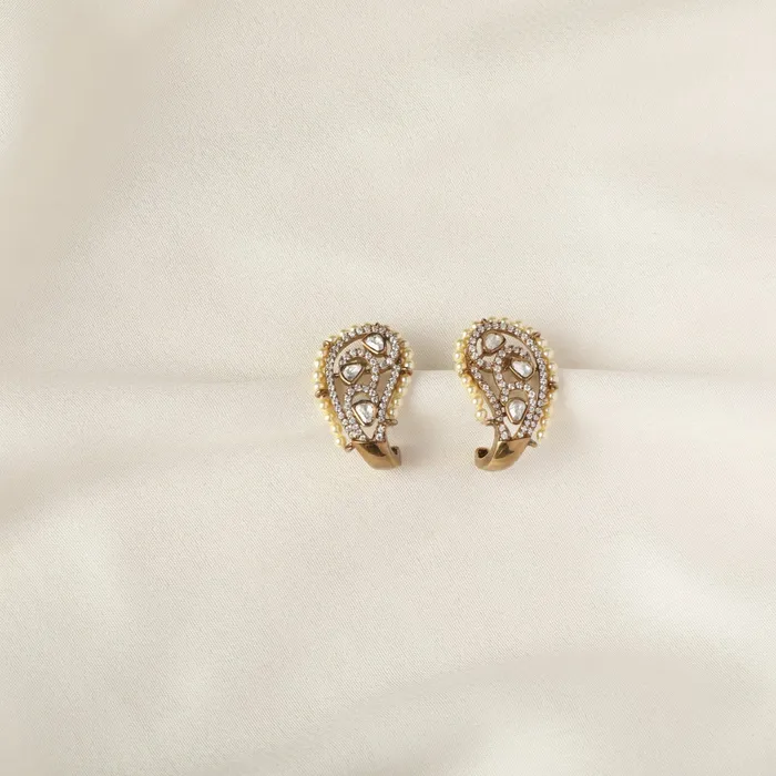 SILVER Earrings Minimal Moissanite Silver Huggie Earrings