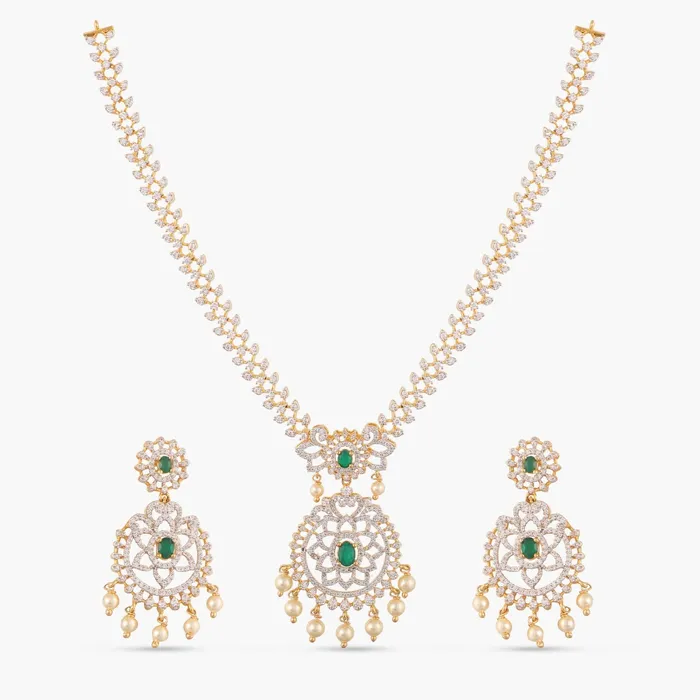 SILVER Necklaces Jane CZ Silver Necklace Set