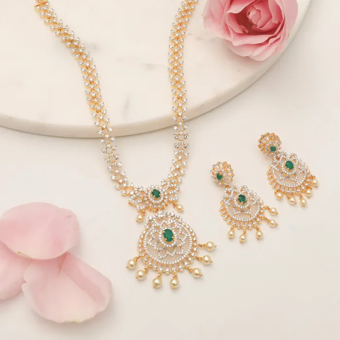 SILVER Necklaces Jane CZ Silver Necklace Set