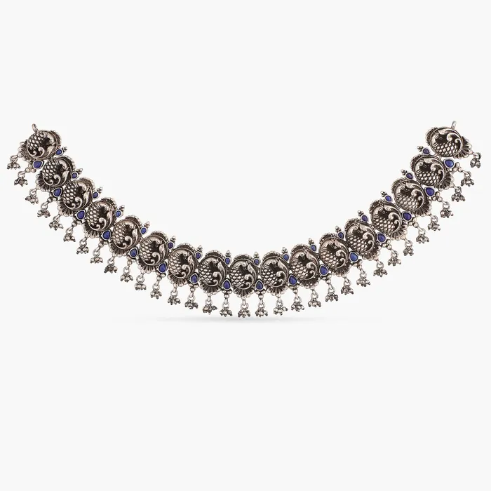SILVER Necklaces Kairav Short Silver Necklace